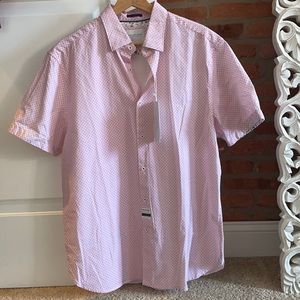 NWT men’s large short sleeve button down